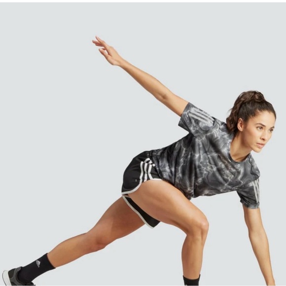 Adidas Women's Own The Run Allover Print Tee Size Large - Picture 4 of 10